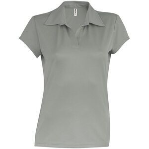 Kariban Proact Womens/Ladies Short Sleeve Performance Polo Shirt / Fine Grey